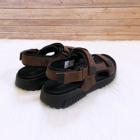 Timberland Men’s Anchor Watch Back Strap Brown Sandals - Picture 2 of 7